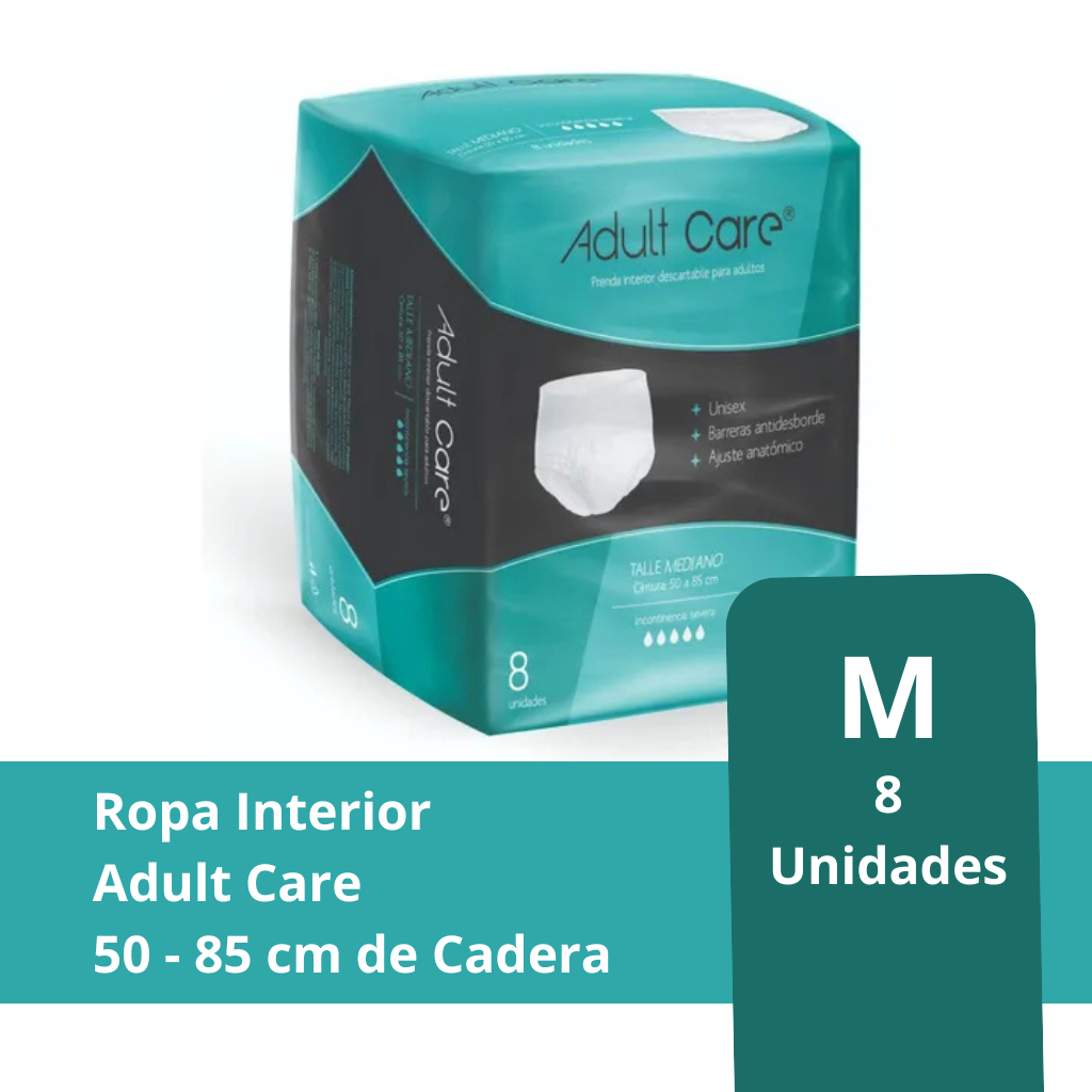 Adult Care Ropa interior M, 8 unidades