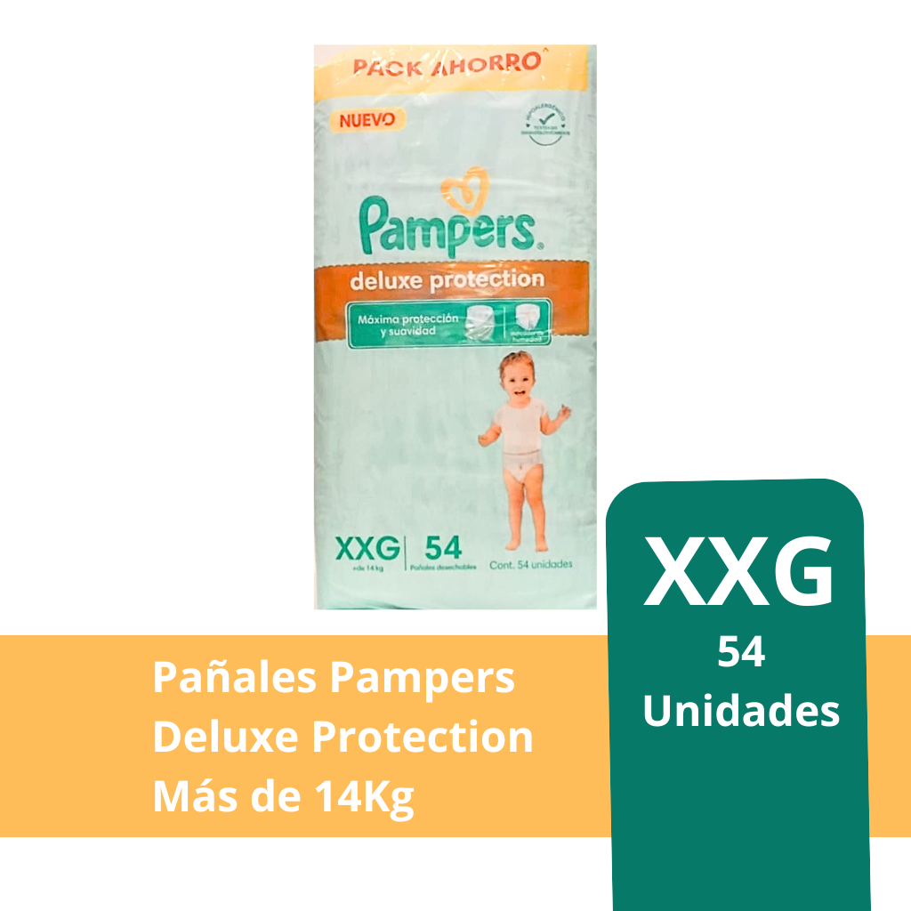 Pampers Deluxe Protection XXG, 54 unidades